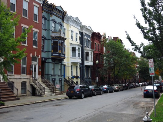 Townhouses along State Street, Albany New York
